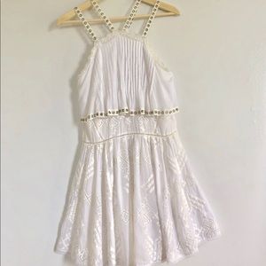 Rebecca Taylor White Embroidered Dress